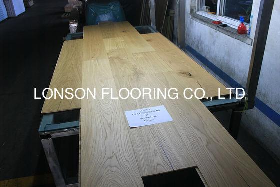 Quality 2200 x 300 x 15/4MM E1 Formaldehyde Emission EF Grade Oak Engineered Wood Flooring factory