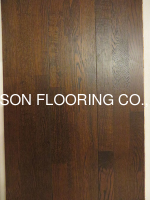 Quality 3 layers 3 strips lacquered oak engineered wood flooring, different stains factory