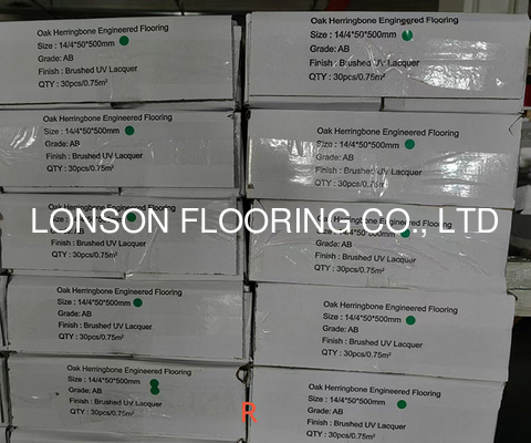 quality 2-layers Oak Engineered Wood Flooring, Natural Vanished, 500 x 50MM factory