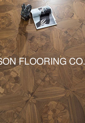 Quality Noble Pattern Walnut Engineered Wood Flooring Panel  600 X 600MM factory