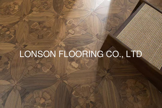 Quality Noble Pattern Walnut Engineered Wood Flooring Panel  600 X 600MM factory
