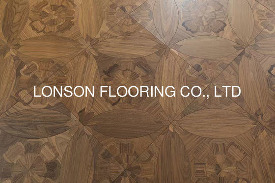 Quality Noble Pattern Walnut Engineered Wood Flooring Panel  600 X 600MM factory