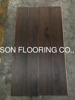 quality Hickory HDF engineered hardwood flooring to USA with poplar finishing factory