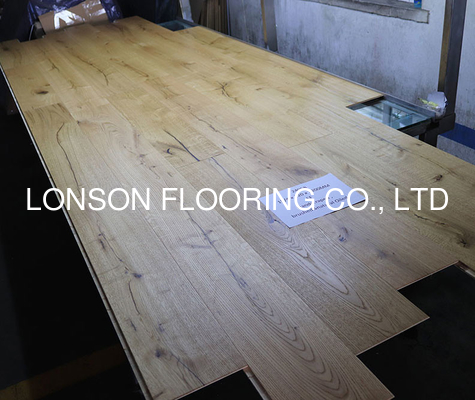 Quality PEFC Certificated Oak Engineered Wood Flooring, Handscraped, Click, Oiled factory