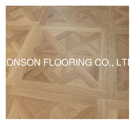 Quality A/B Grade European Oak Versailles Panels Flooring with Brushed UV Lacquer and Tongue & Groove Joint factory