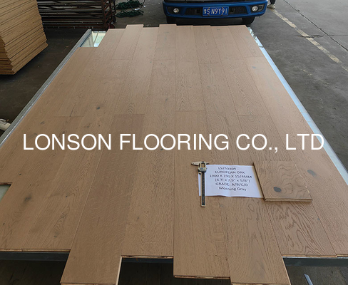 Quality Character Grade Oak Engineered Wood Flooring, Morning Gray, Micro Bevel factory