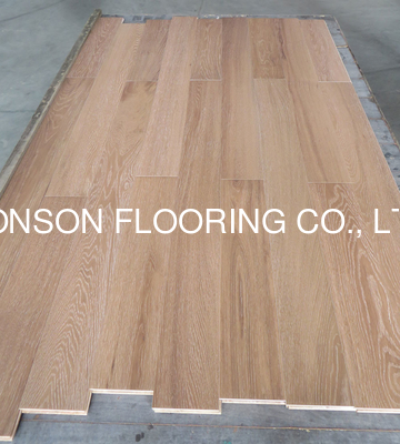 Quality Russian Oak Multi ply engineered hardwood flooring-smoked, white washed finishing factory
