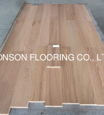 Quality Russian Oak Multi ply engineered hardwood flooring-smoked, white washed finishing factory
