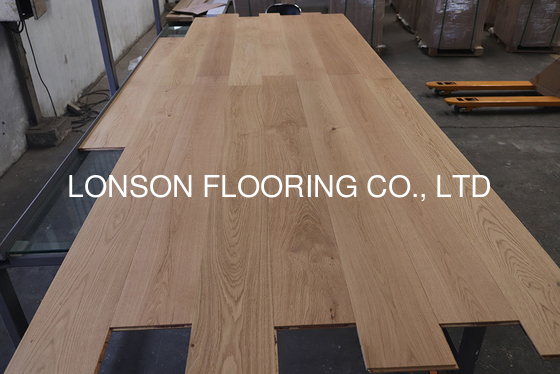 quality Natural Lacquered A/B/C Grade Oak Engineered Wood Flooring, Origin: Indonesia factory