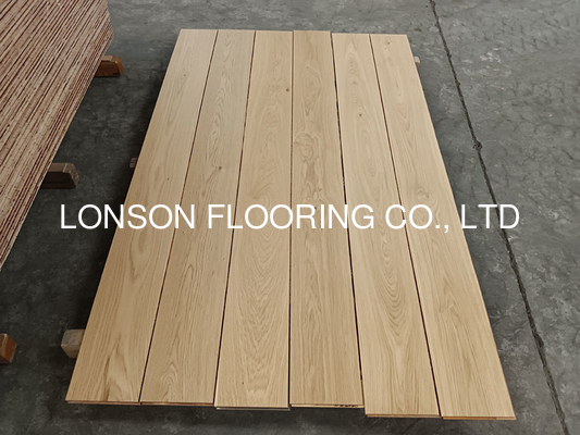 quality Natural Lacquered A/B/C Grade Oak Engineered Wood Flooring, Origin: Indonesia factory