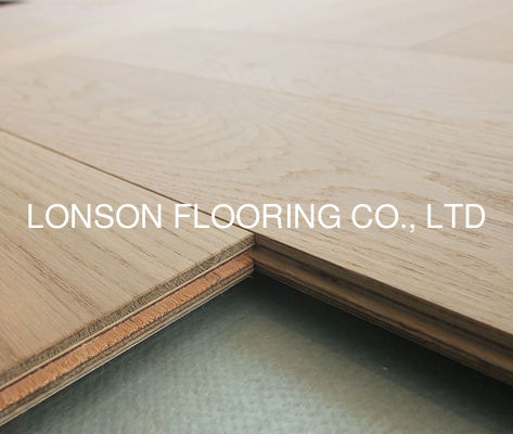 Quality White Oak Herringbone Engineered Flooring 600x125x16MM 25-Year Warranty factory