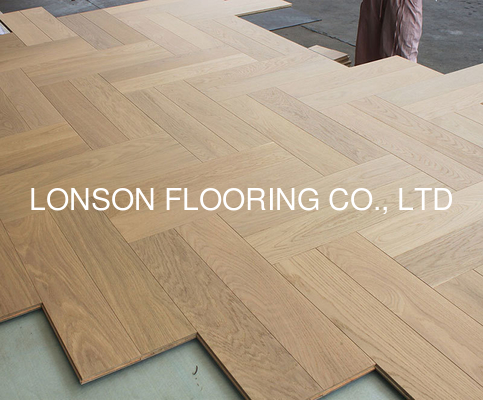 quality White Oak Herringbone Engineered Flooring 600x125x16MM 25-Year Warranty factory