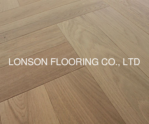 Quality White Oak Herringbone Wood Floor 600x125x16MM Engineered Herringbone Oak Flooring factory