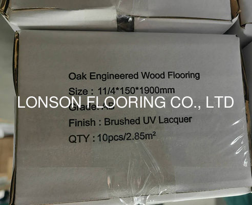 Quality European Oak Engineered Wood Flooring 1900x150mm 4mm Top Layer factory