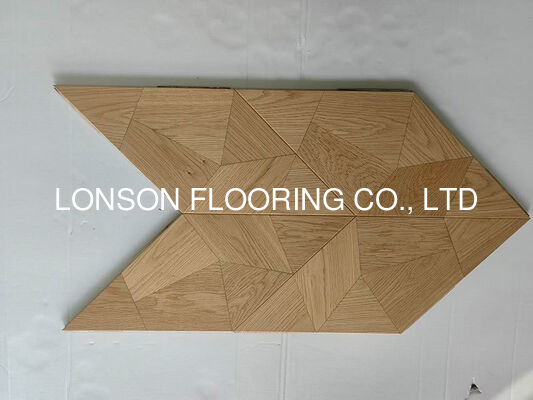 Quality Diamond Shaped Oak Engineered Wood Flooring, Unique Design, ABC Grade factory