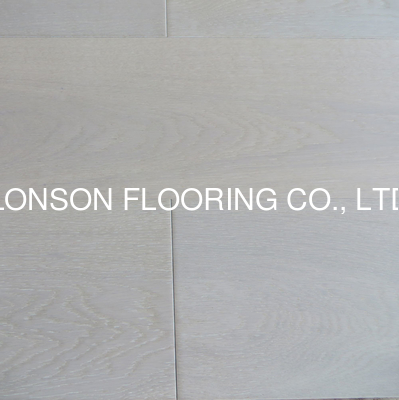 Quality White Stained Russian Oak engineered hardwood flooring, premium AB grade factory