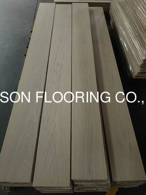 Quality White Stained, European Oak Engineered Timber Flooring, Legal Sourced factory