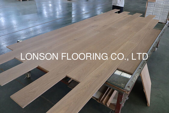 Quality Smoked, White Oiled Oak Engineered Wood Flooring, 190 X 15/4MM, Character factory