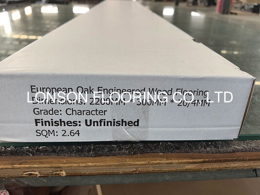 Quality Single Plank Oak Engineered Wood Flooring to UK, 300MM, Unfinished factory