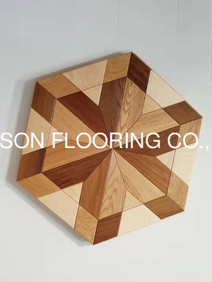 quality Hot sales Hexagon Parquetry in different woods with competitive prices to Japan factory