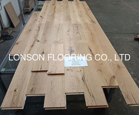 Quality 3 Layers European Oak Engineered Flooring with Click Lock and 25 Years Residential Warranty factory