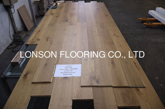 Quality Smoked Oak Multi-ply Engineered Wood Flooring to Italy, 190 x 14/3MM factory
