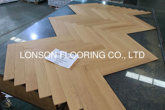 Quality Popular Herringbone Parquet Oak Engineered Flooring, 600 x 90 x 10/4MM factory