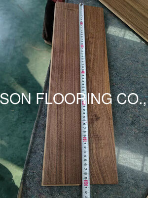 Quality Herringbone Parquet Flooring in American Walnut with 600 x 90 x 10/4MM Size and UV Lacquer Finish factory