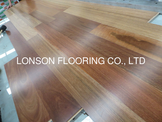 quality square edged Australian Spotted Gum Engineered Timber Flooring, tongue and groove joint factory