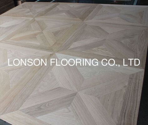 Quality Parquet Oak Flooring Tiles, Unfinished, No Bevel, 600 x 600 x 20/6mm factory