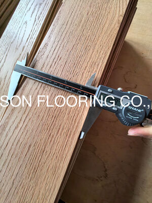 Quality AB Grade Engineered Red Oak Herringbone Flooring with Brushed Surface and Natural Lacquered Finish factory