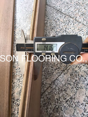 Quality Natural Vanished Chevron Parquet Flooring Engineered Walnut Oak Veneers Tongue Groove Matt Finish Durable Surface factory