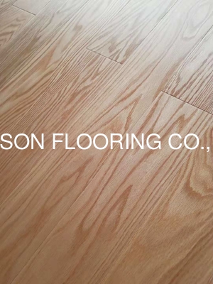 quality American Red Oak engineered hardwood flooring, natural lacquered with semi-gloss factory