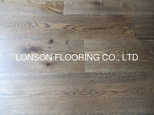 Quality Brown stained European Oak Engineered timber flooring, wood flooring supplier & exporter factory