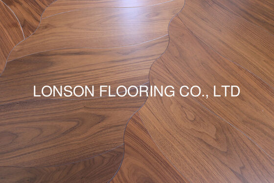 Quality Geometric Parquet FlooringShaped Engineered Walnut Parquet Flooring High Level And Special Flooring Multi layer Tongue and Groove Structure with Eucalyptus and Birch Plywood factory