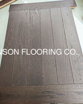 Quality Dark Brown Oak Engineered Wood Flooring, Herringbone Parquet, 600 x 90MM factory