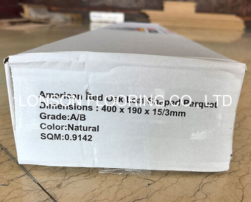 Quality Red Oak Leaf-patterned Geometric Wood Flooring, Prime Quality factory