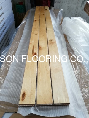 Quality Jointed 2230mm Myanmar Teak Engineered Parquet Flooring, Natural Color And Semi Gloss factory