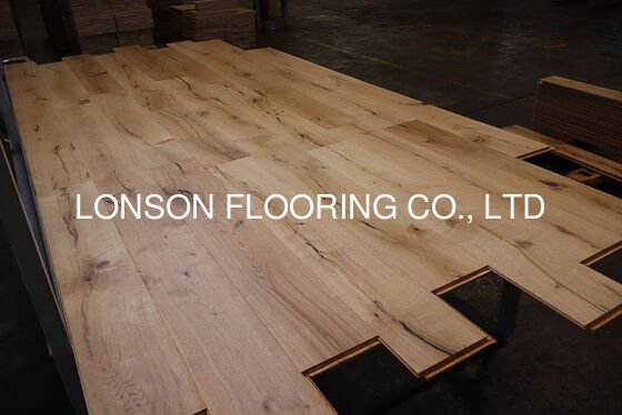 Quality European Oak Engineered Wood Flooring 1200x190x14/3MM EF Grade UV Lacquer 5G Click factory