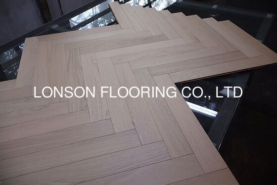 Quality Prime Herringbone Oak Engineered Wood Flooring, Invisible Oil, 600 x 90MM factory