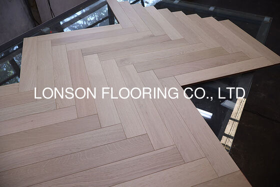 Quality Prime Herringbone Oak Engineered Wood Flooring, Invisible Oil, 600 x 90MM factory