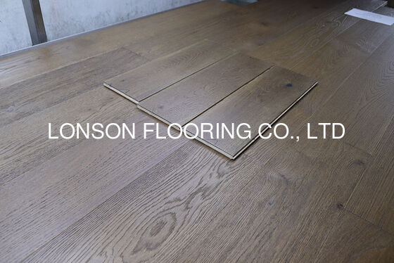 Quality Dark Natural Oil 3-Layer 220mm Wide Plank Oak Engineered Hardwood Flooring and Engineered Oak Flooring factory