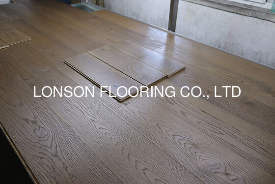 Quality Dark Natural Oil 3-Layer 220mm Wide Plank Oak Engineered Hardwood Flooring and Engineered Oak Flooring factory