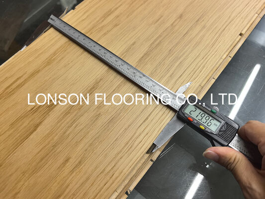 Quality 220mm Wide Plank UV Lac 3-Layer Oak Engineered Hardwood Flooring and Engineered Oak Flooring factory