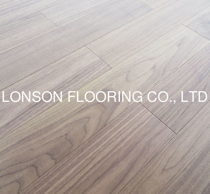 Quality Slight Brushed Matt American Walnut Engineered Hardwood Flooring Natural Lacquer factory