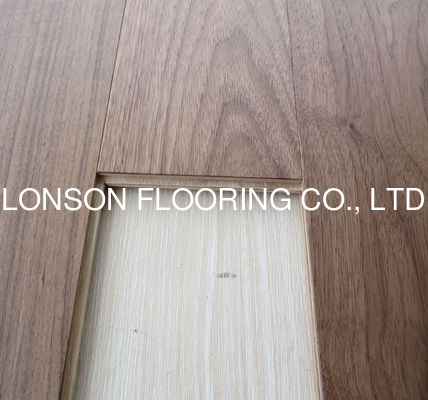 Quality Slight Brushed Matt American Walnut Engineered Hardwood Flooring Natural Lacquer factory