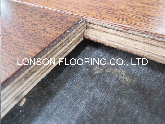Quality stained American Walnut engineered hardwood flooring with click joint to India factory