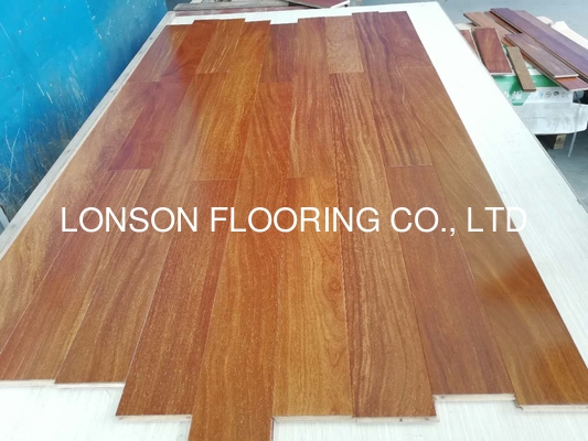 quality Exotic Cumaru (Brazilian Teak) Engineered Hardwood Flooring with natural glossy finishing factory