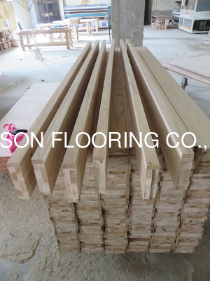 quality unfinished Oak Veneered Door Liner, 12mm oak lips and Finger Joint Fir Core factory
