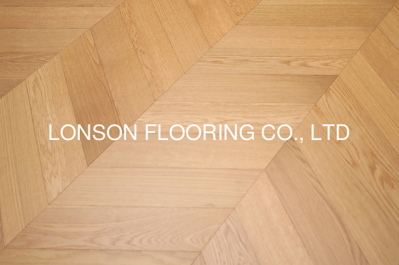 Quality Parquet Chevron Oak Engineered Wood Flooring with angle 60 degree factory